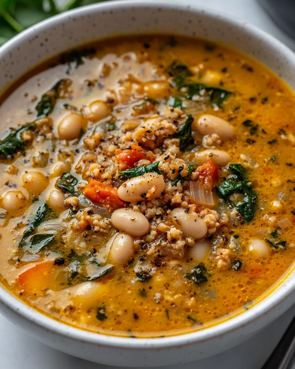 Simple Tuscan White Bean Soup Recipe
