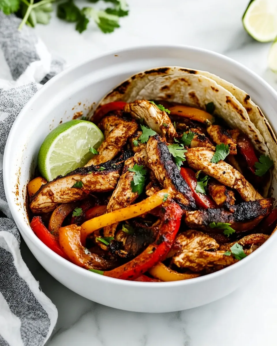 Air Fryer Chicken Fajitas