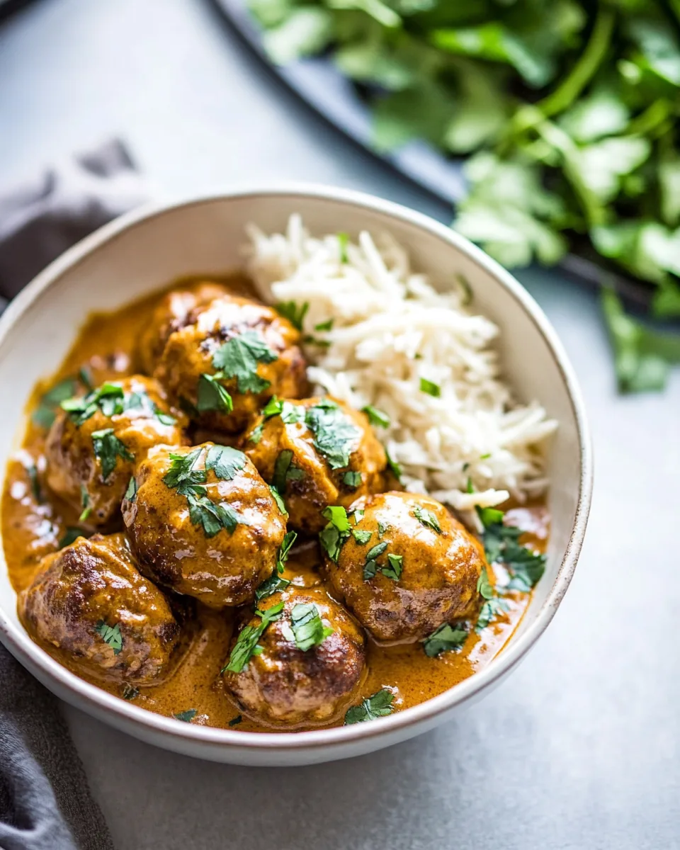 Butter Chicken Meatballs