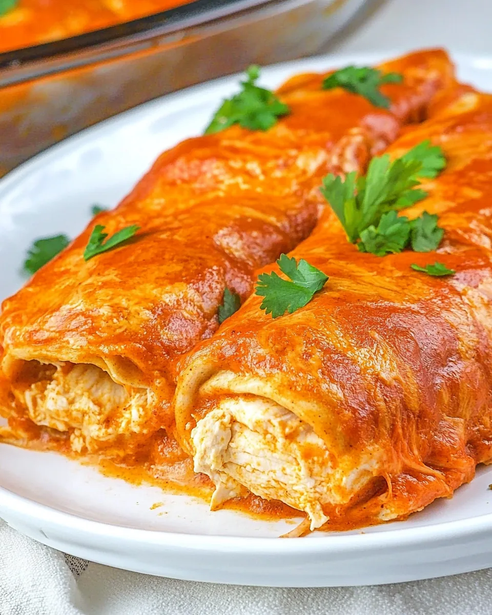 Sour Cream Chicken Enchiladas