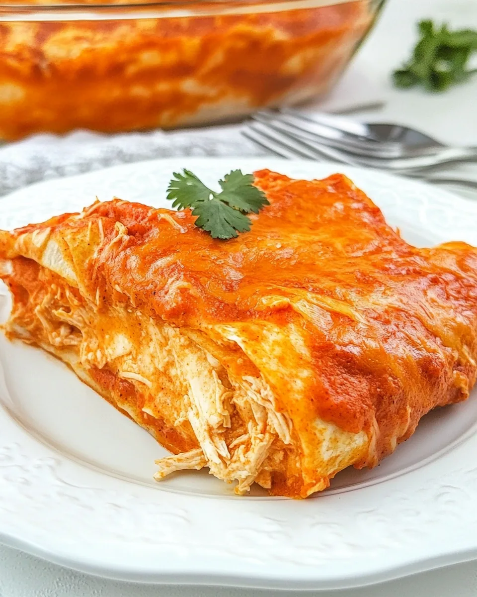 Sour Cream Chicken Enchiladas