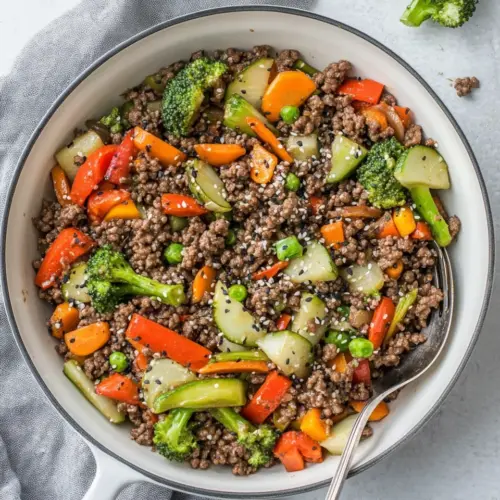 Teriyaki Ground Beef Skillet with Vegetables