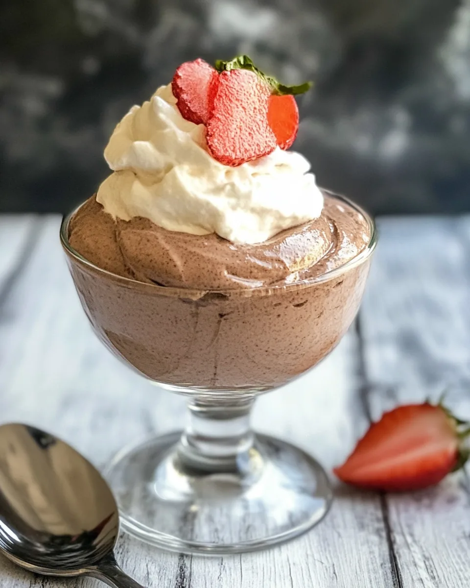 5 Minute Whipped Chocolate Mousse