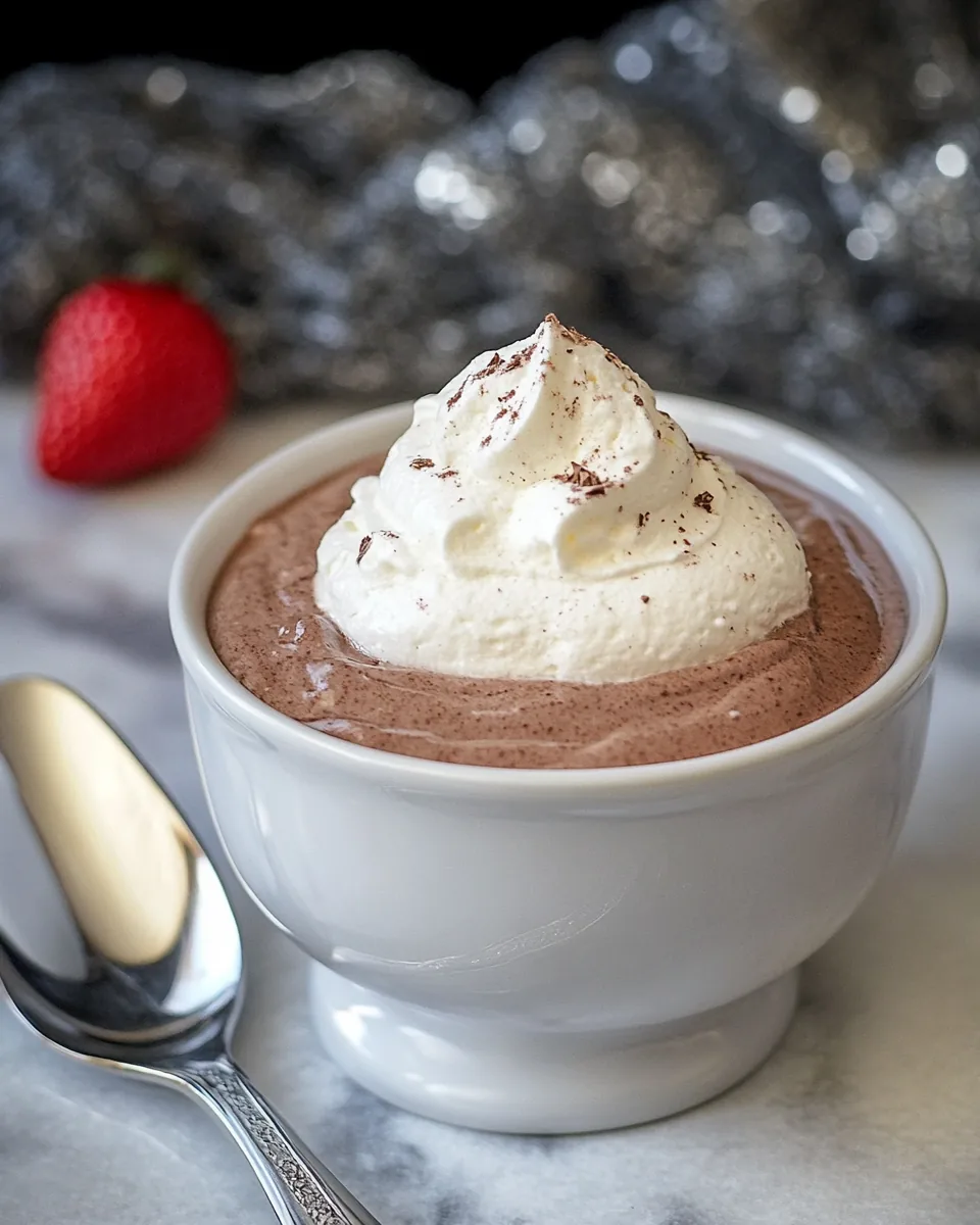 5 Minute Whipped Chocolate Mousse