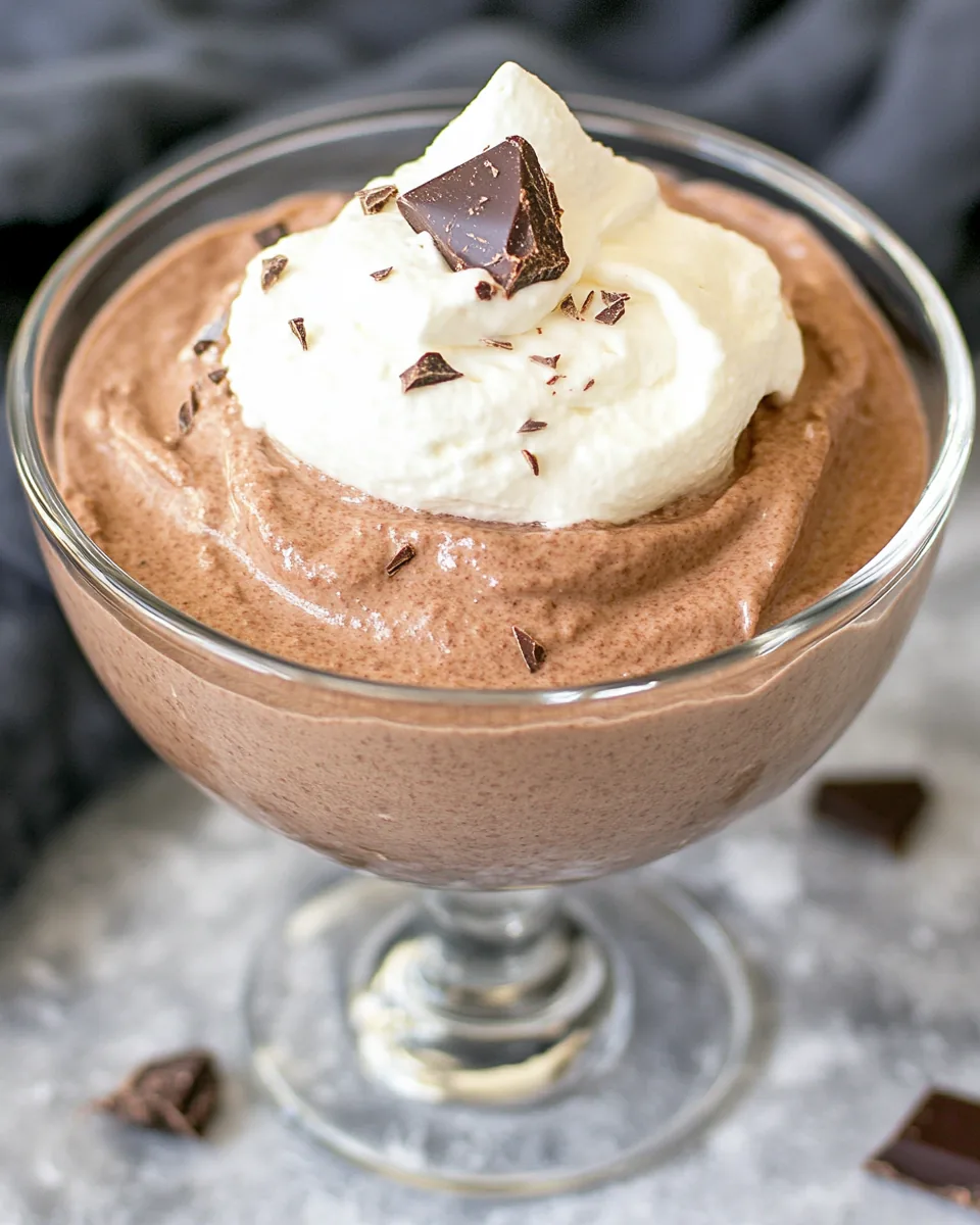 5 Minute Whipped Chocolate Mousse