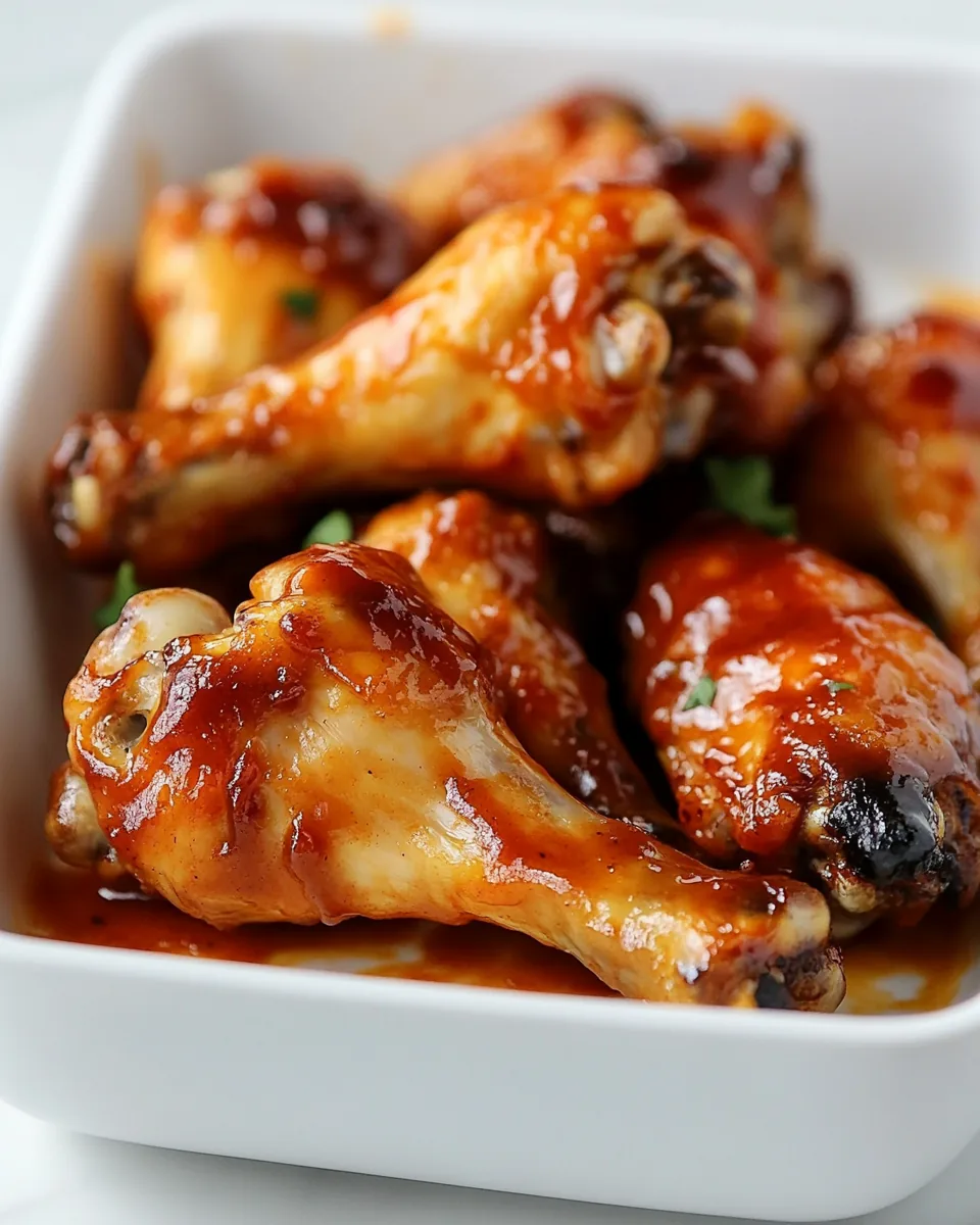 Air Fryer BBQ Chicken Wings