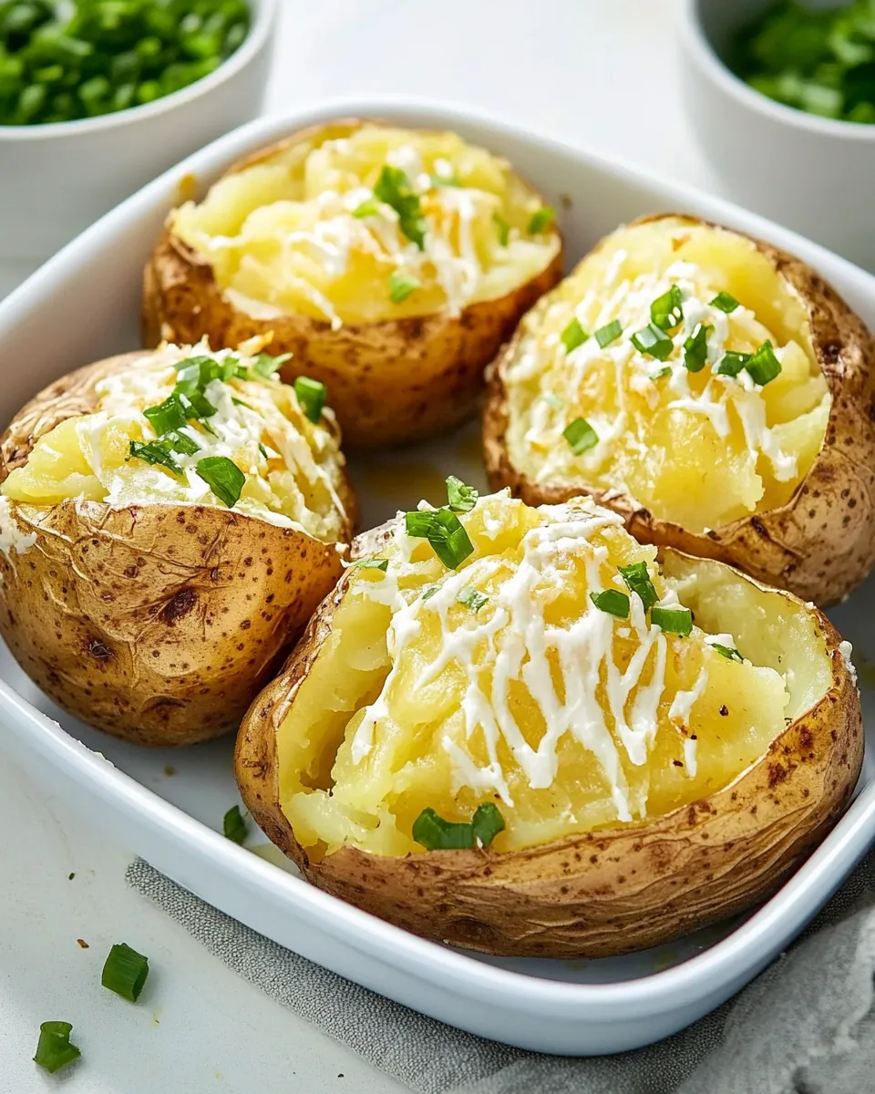 Air Fryer Baked Potatoes