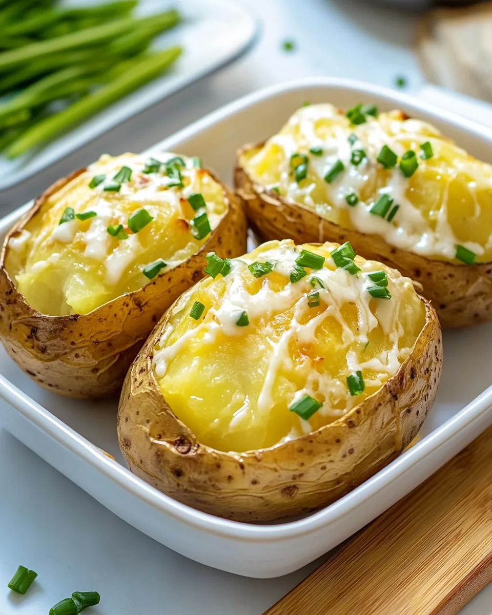 Air Fryer Baked Potatoes