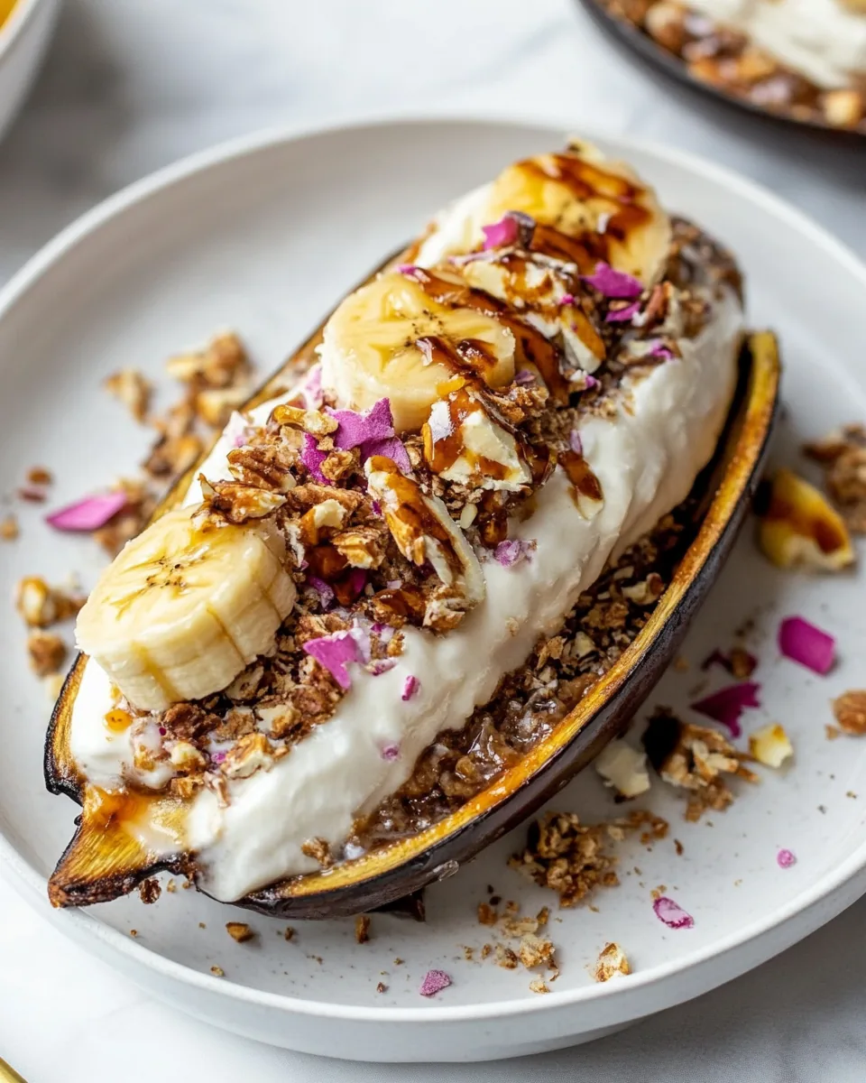 Air Fryer Breakfast Banana Split
