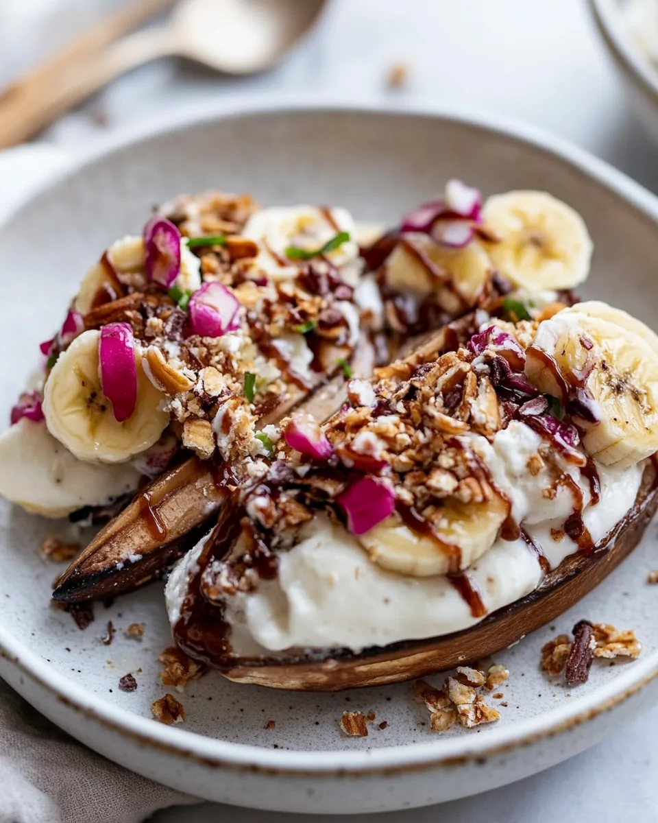 Air Fryer Breakfast Banana Split