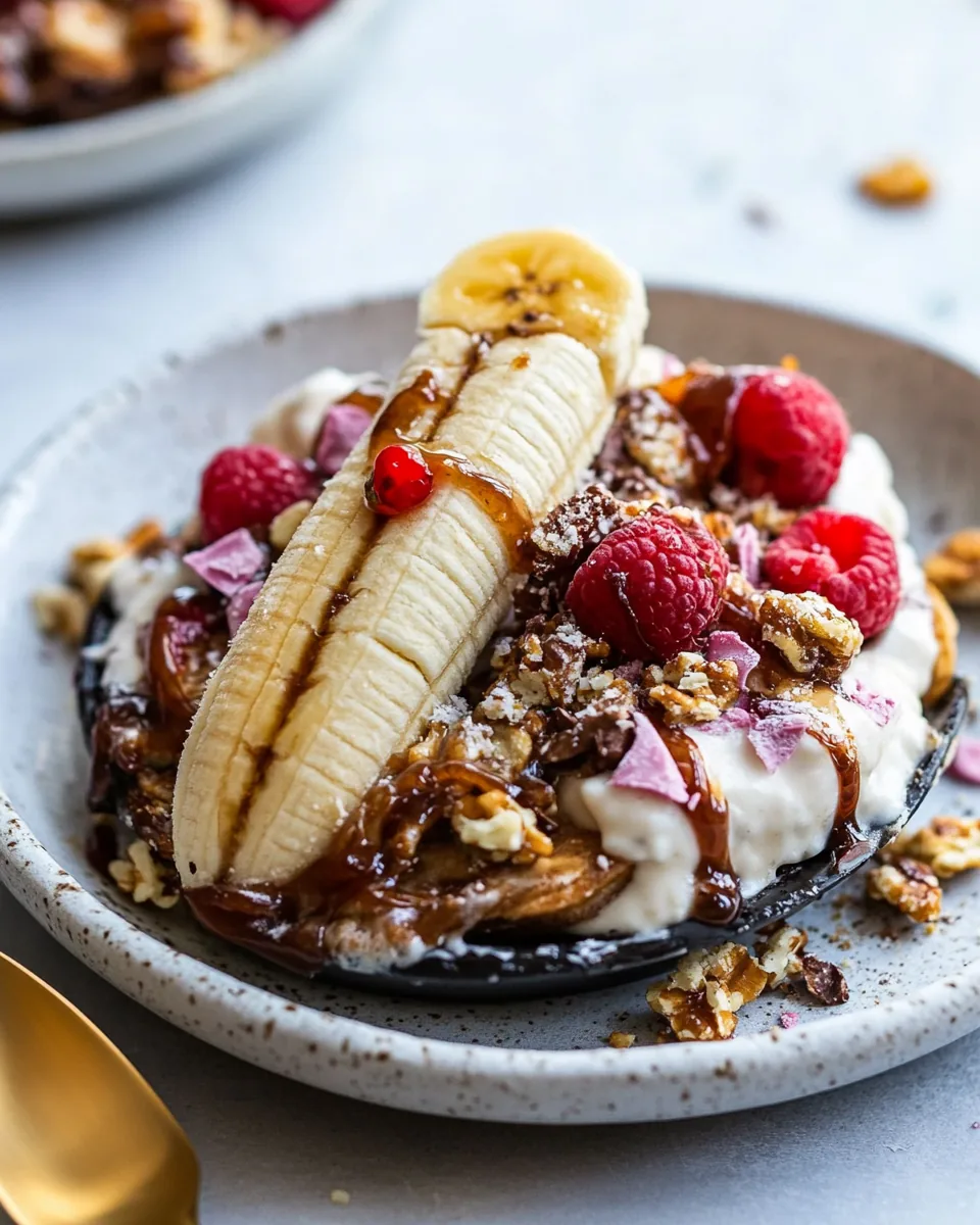 Air Fryer Breakfast Banana Split
