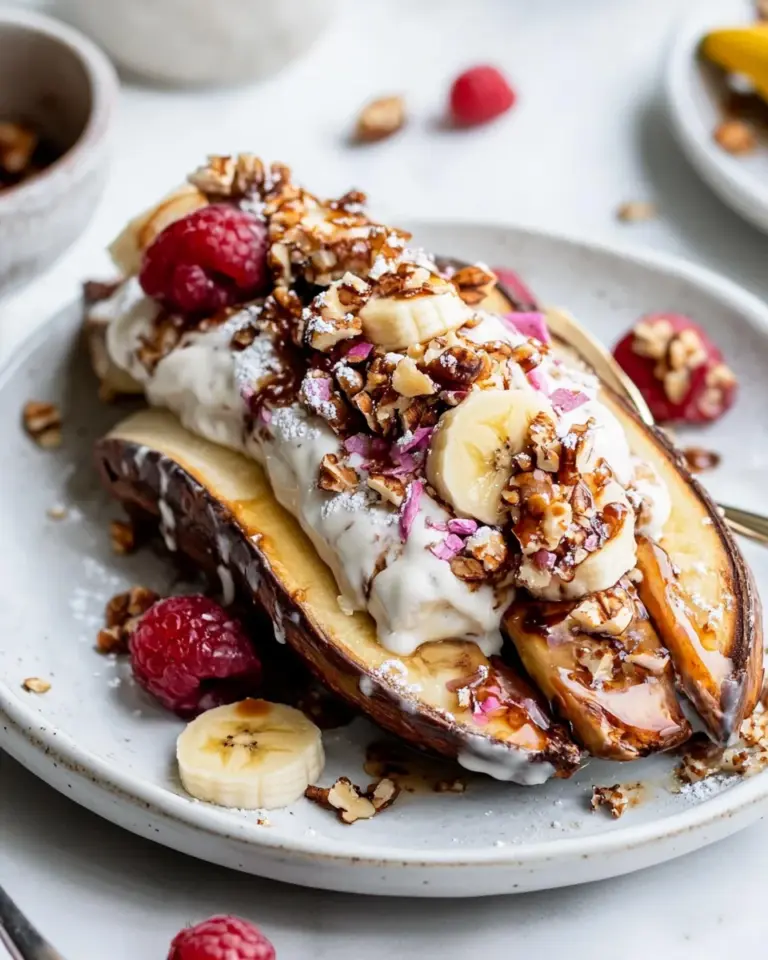 Air Fryer Breakfast Banana Split
