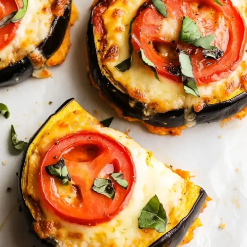 Air Fryer Eggplant Pizza