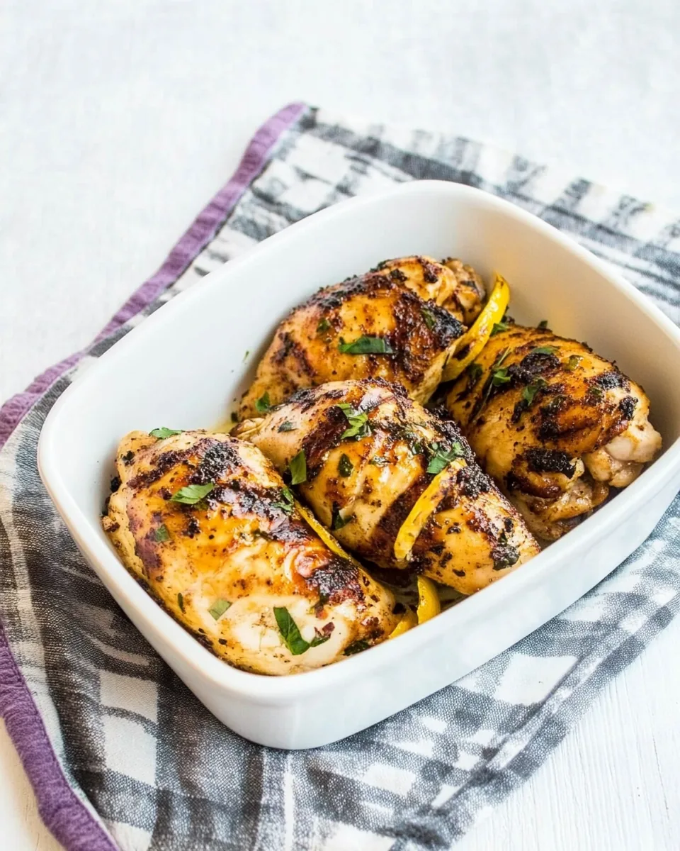 Air Fryer Preserved Lemon Chicken