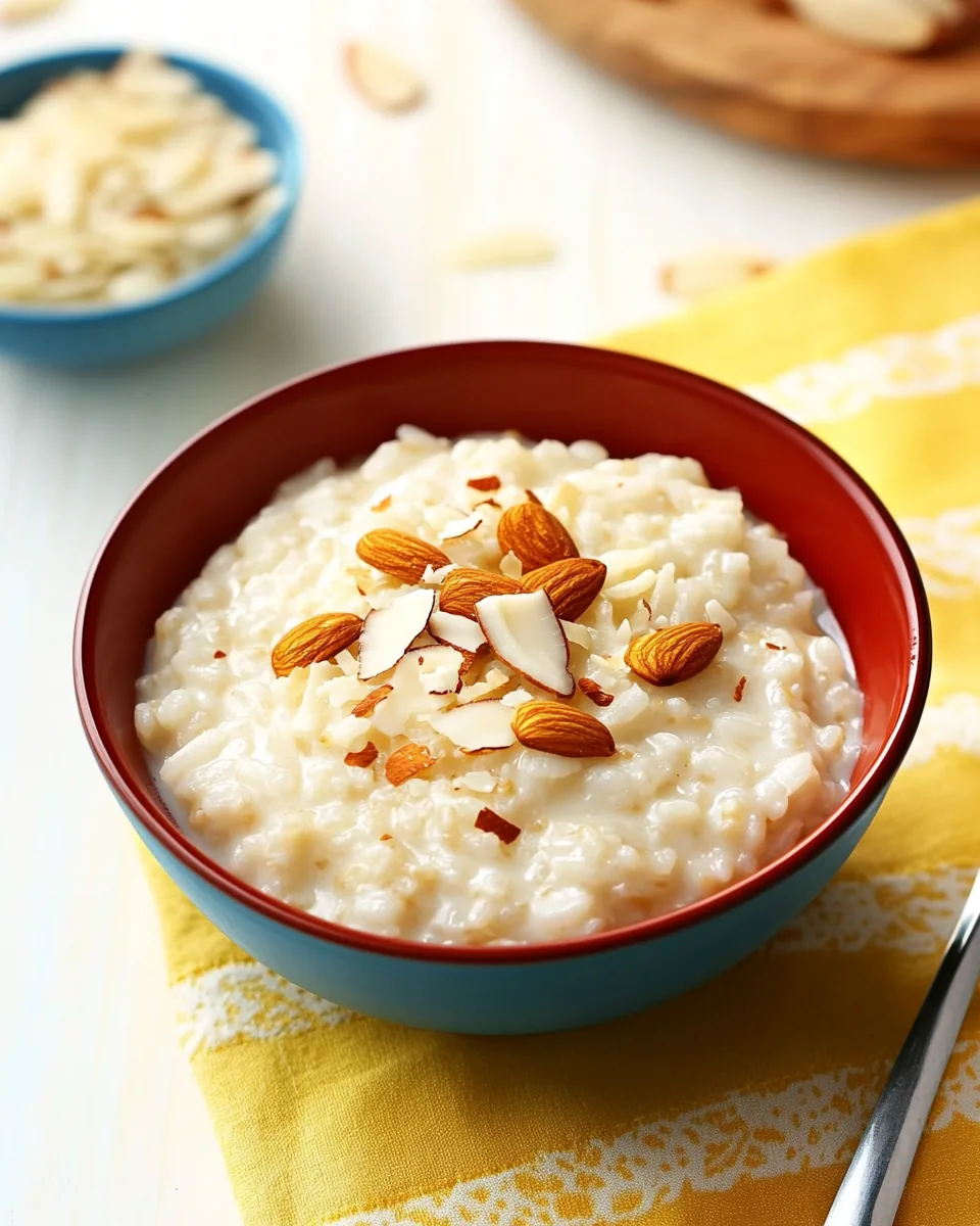 Almond Coconut Rice Pudding
