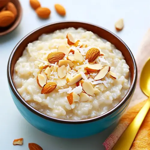 Almond Coconut Rice Pudding