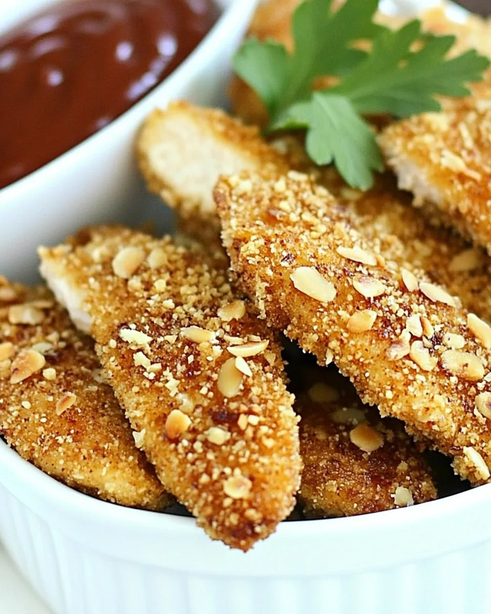 Almond Crusted Chicken Strips