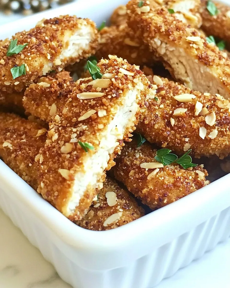 Almond Crusted Chicken Strips