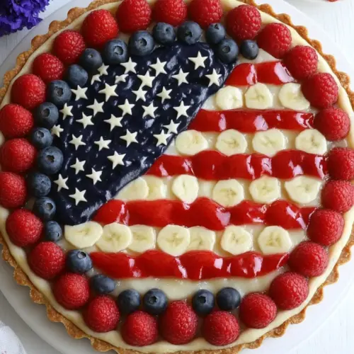 American Flag Fruit Tart
