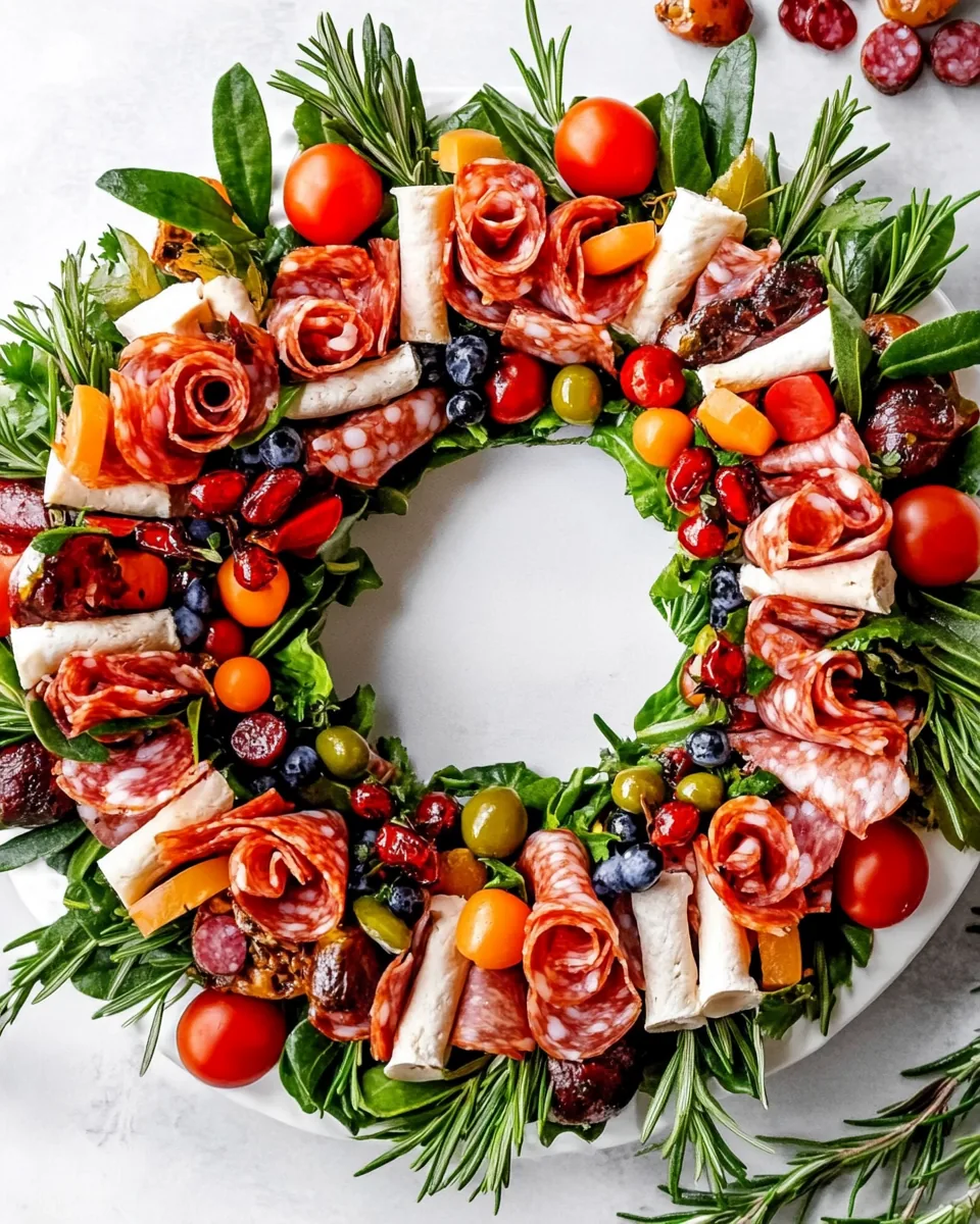 Antipasto Charcuterie Wreath