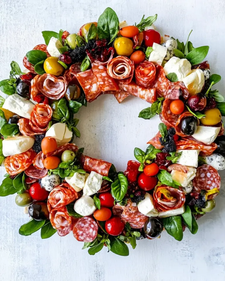 Antipasto Charcuterie Wreath