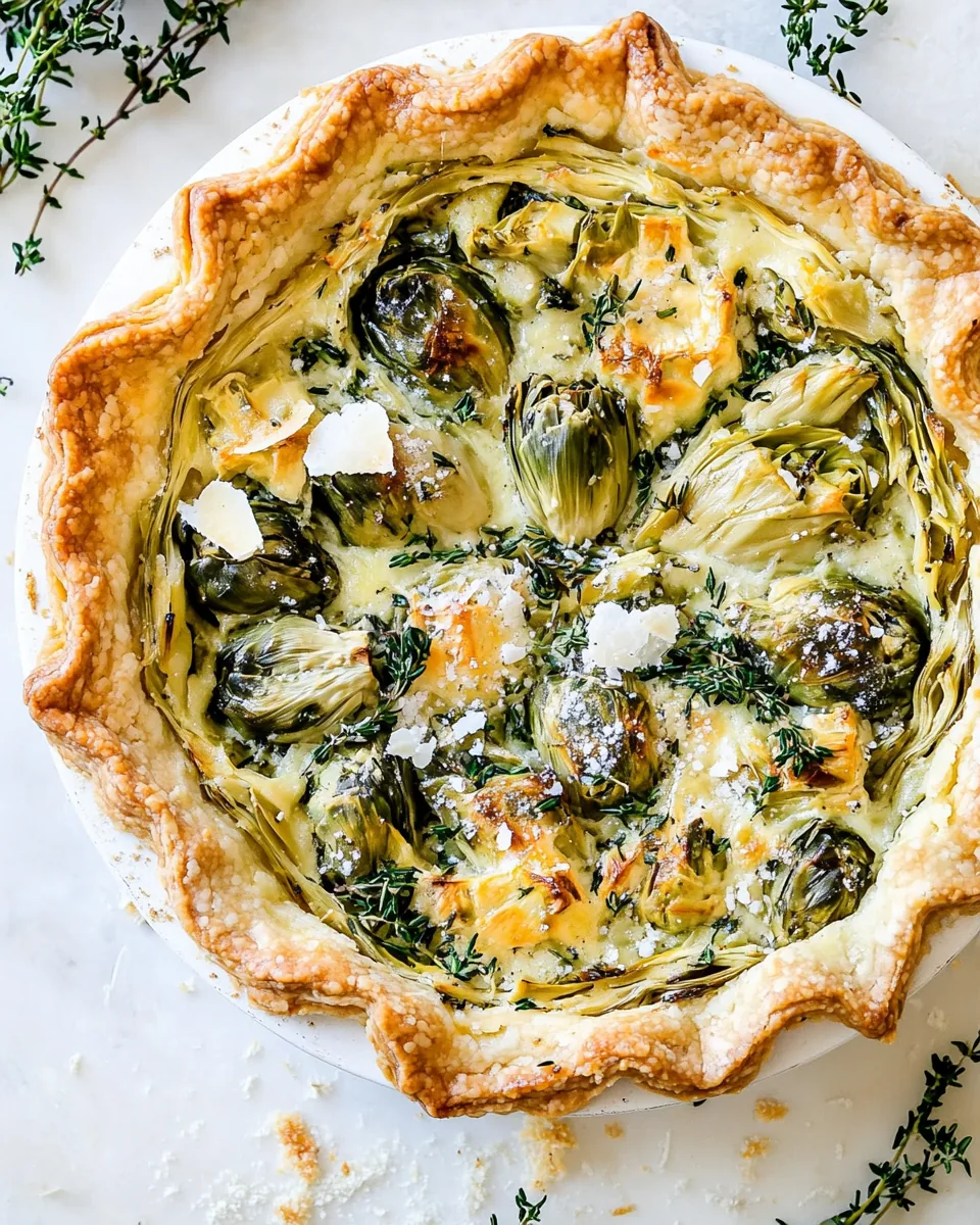 Artichoke Gouda Tart