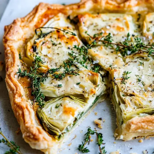 Artichoke Gouda Tart