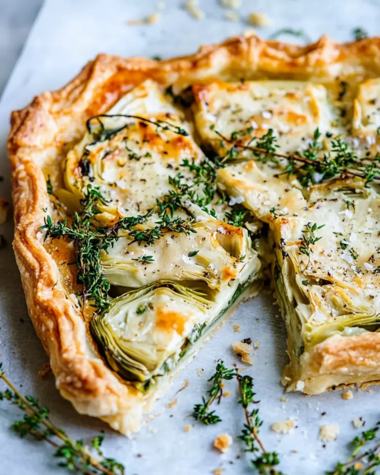 Artichoke Gouda Tart
