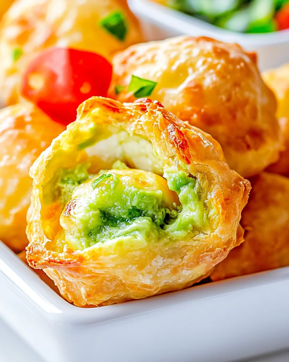 Avocado Mozzarella Puffs