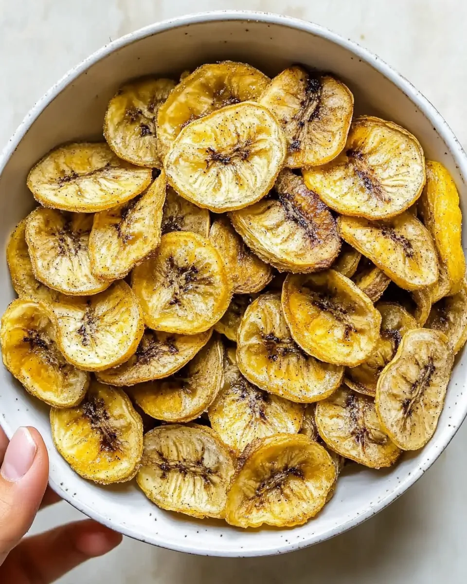 Baked Banana Chips