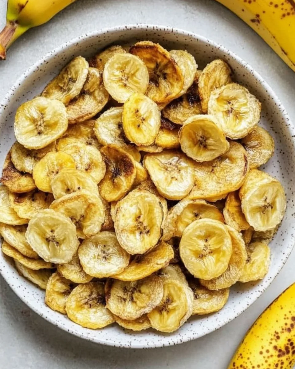 Baked Banana Chips