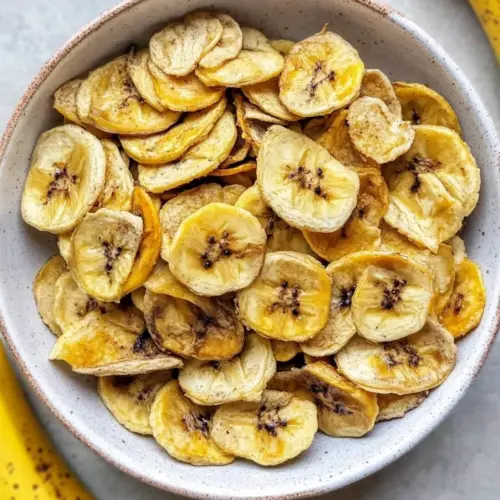 Baked Banana Chips