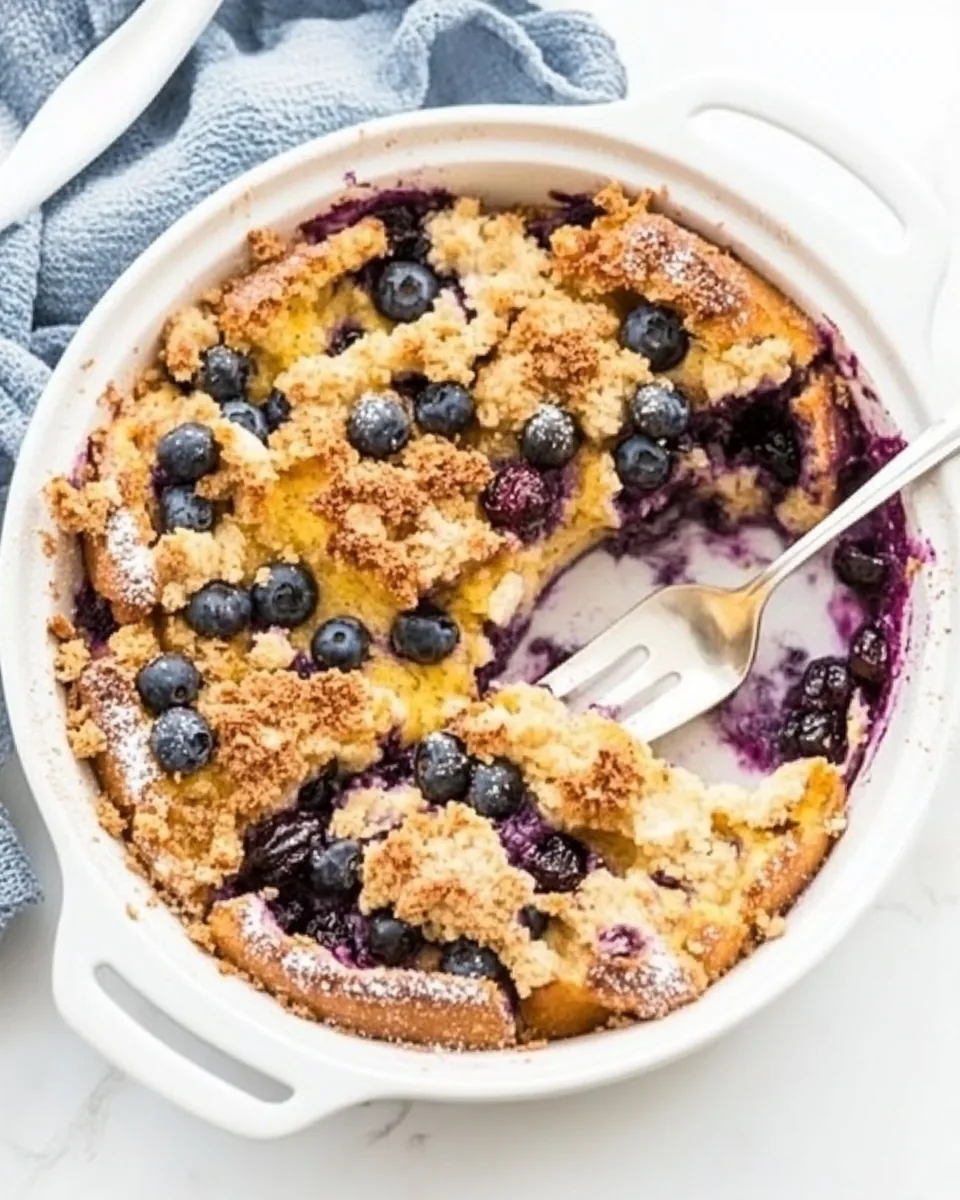 Baked Blueberry French Toast Casserole