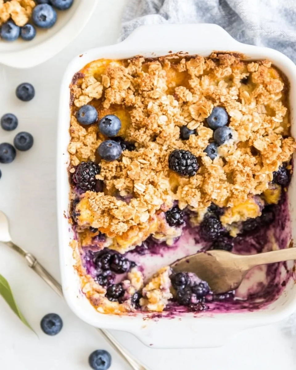 Baked Blueberry French Toast Casserole
