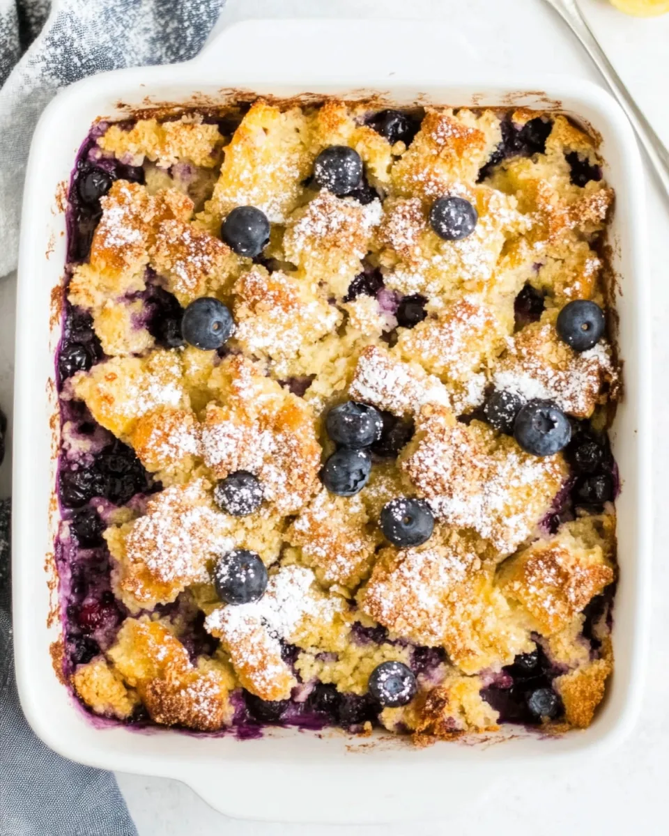 Baked Blueberry French Toast Casserole