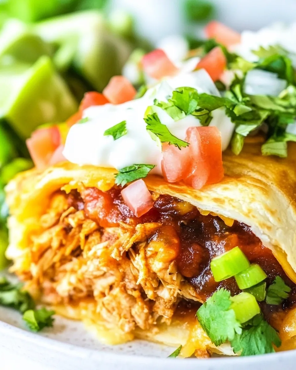 Baked Chicken Chimichangas