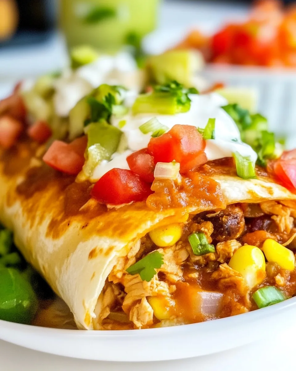 Baked Chicken Chimichangas