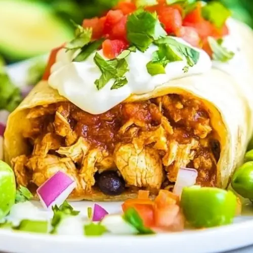 Baked Chicken Chimichangas