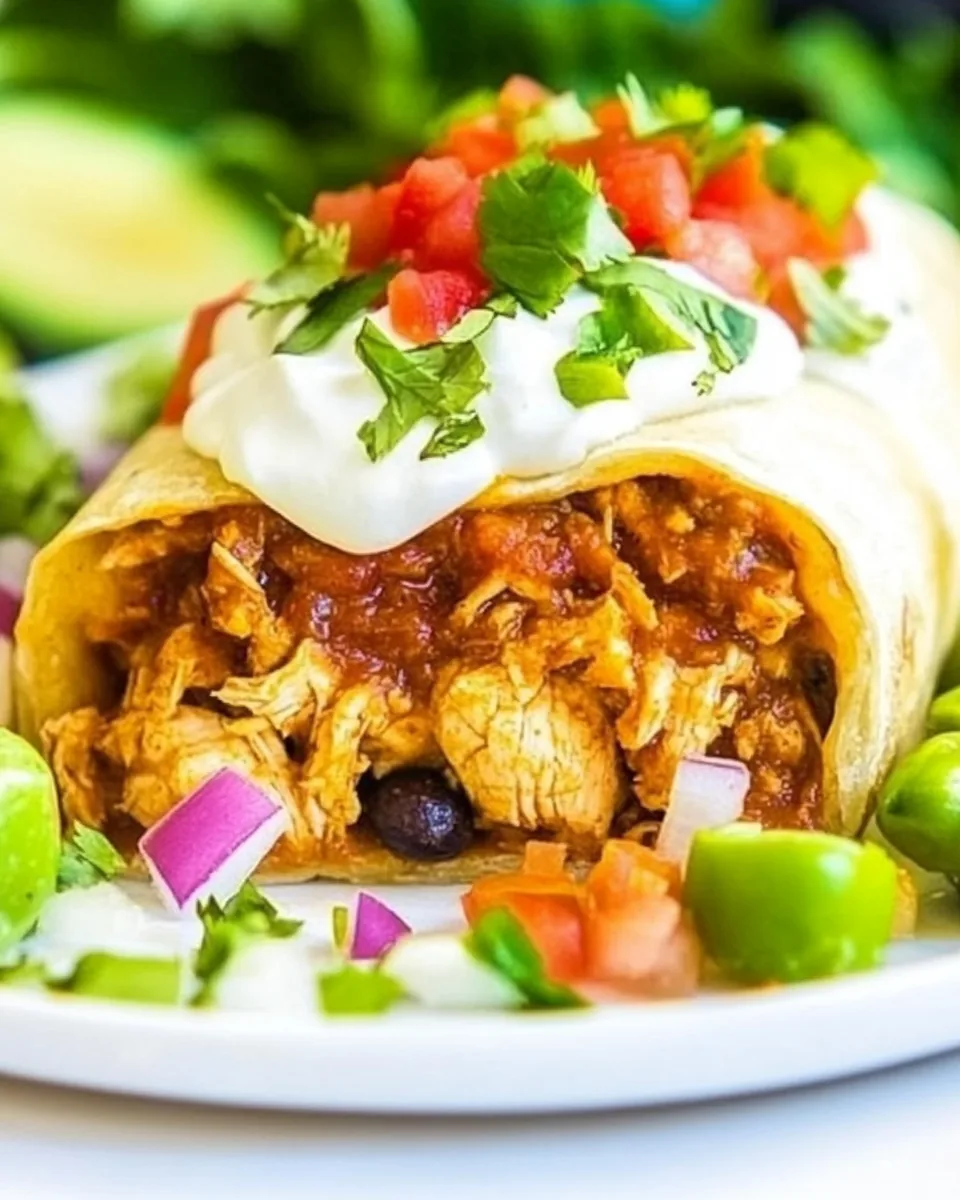 Baked Chicken Chimichangas