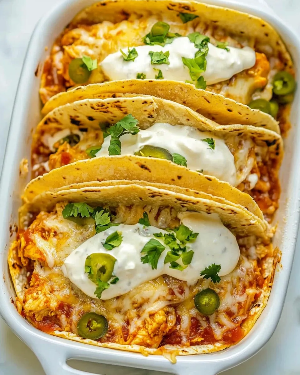 Baked Chicken Tacos