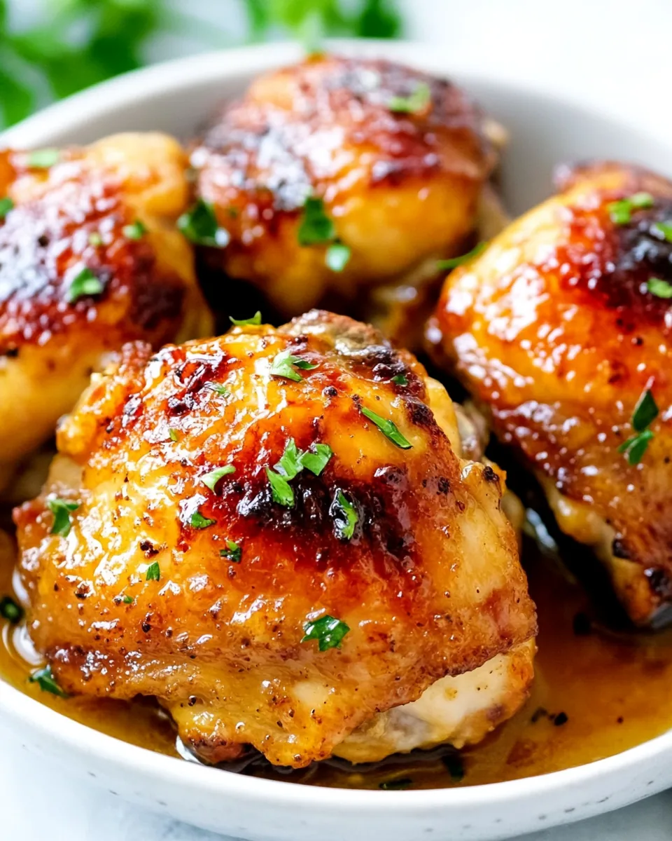 Baked Chicken Thighs