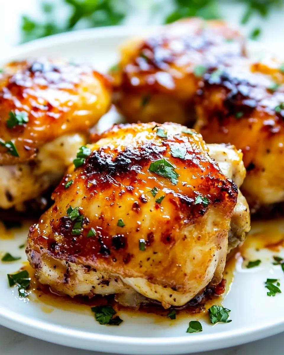 Baked Chicken Thighs