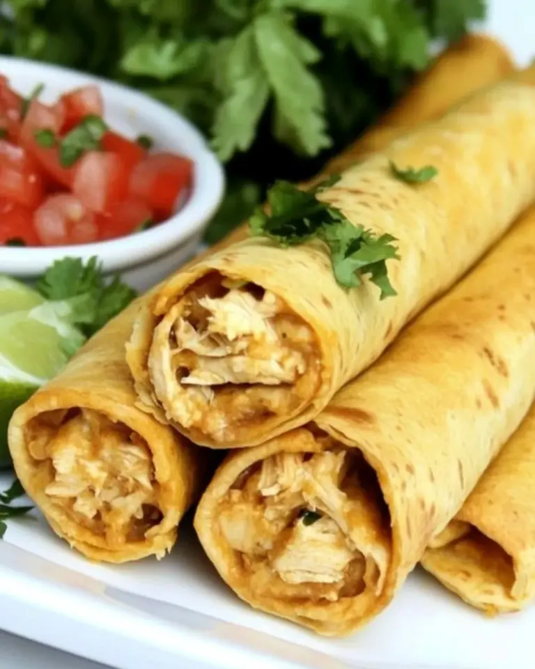 Baked Creamy Chicken Taquitos