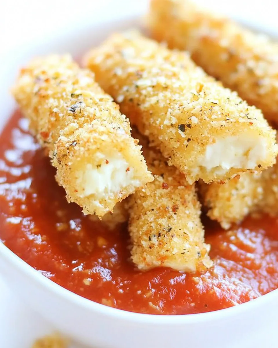 Baked Mozzarella Sticks