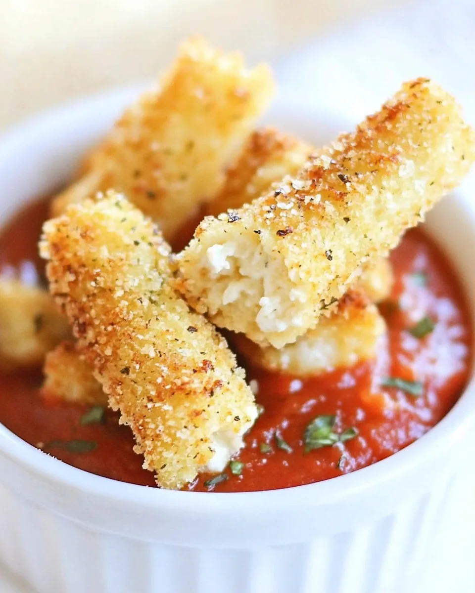 Baked Mozzarella Sticks