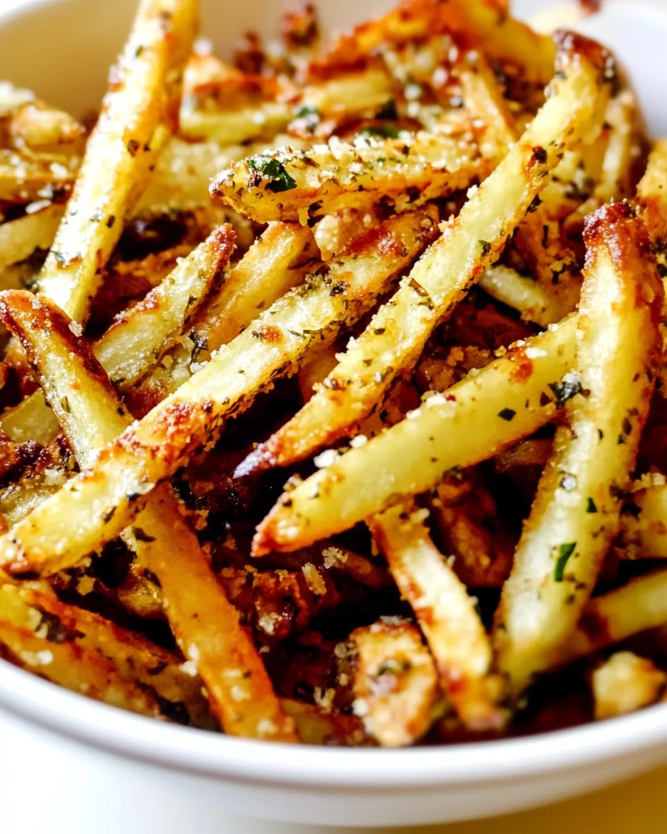 Baked Parmesan Basil Fries
