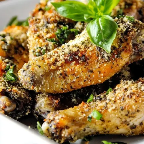 Baked Parmesan Garlic Chicken Wings