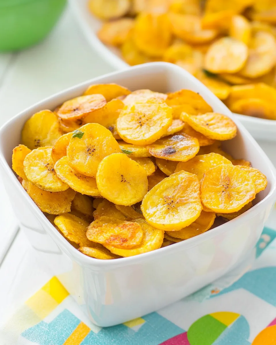 Baked Plantain Chips