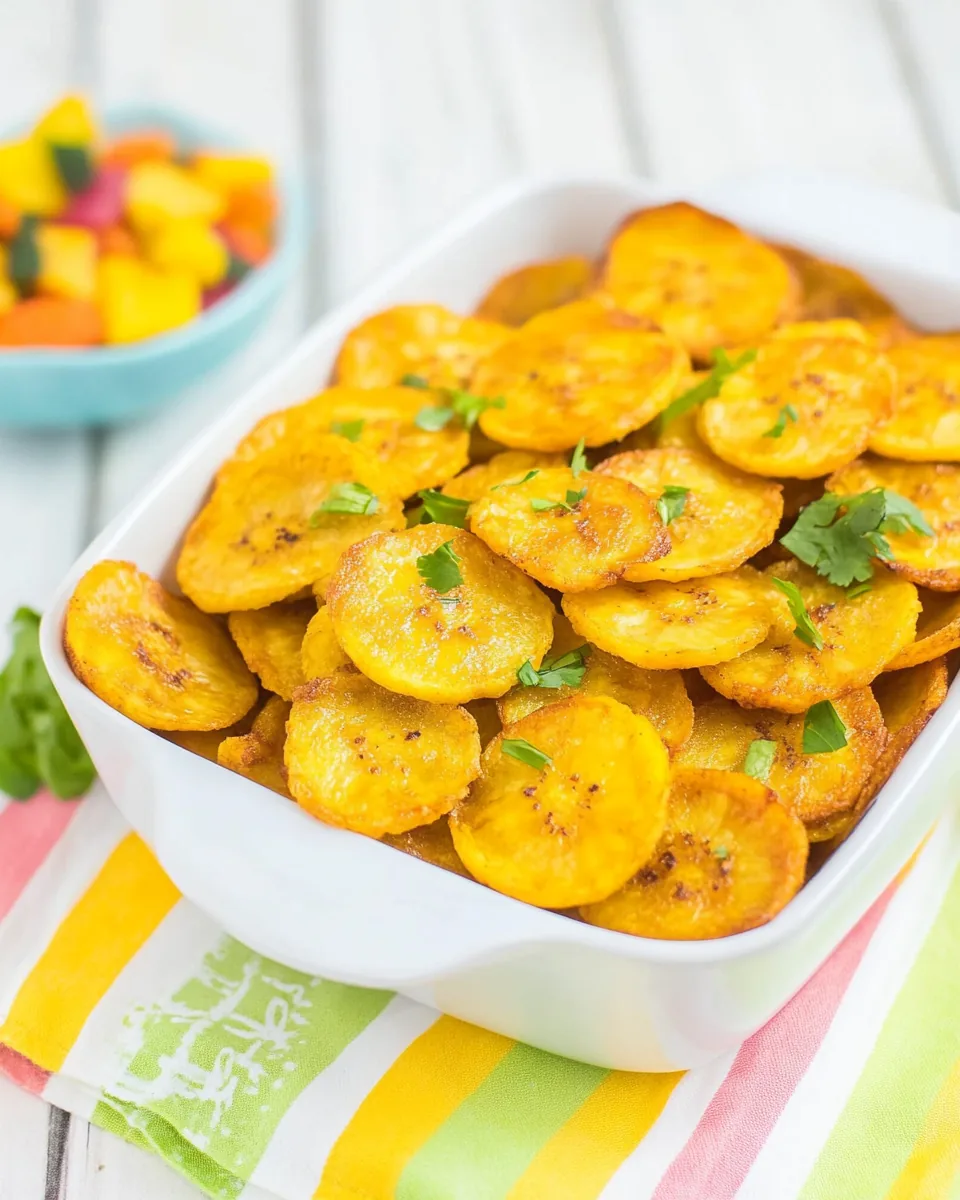 Baked Plantain Chips