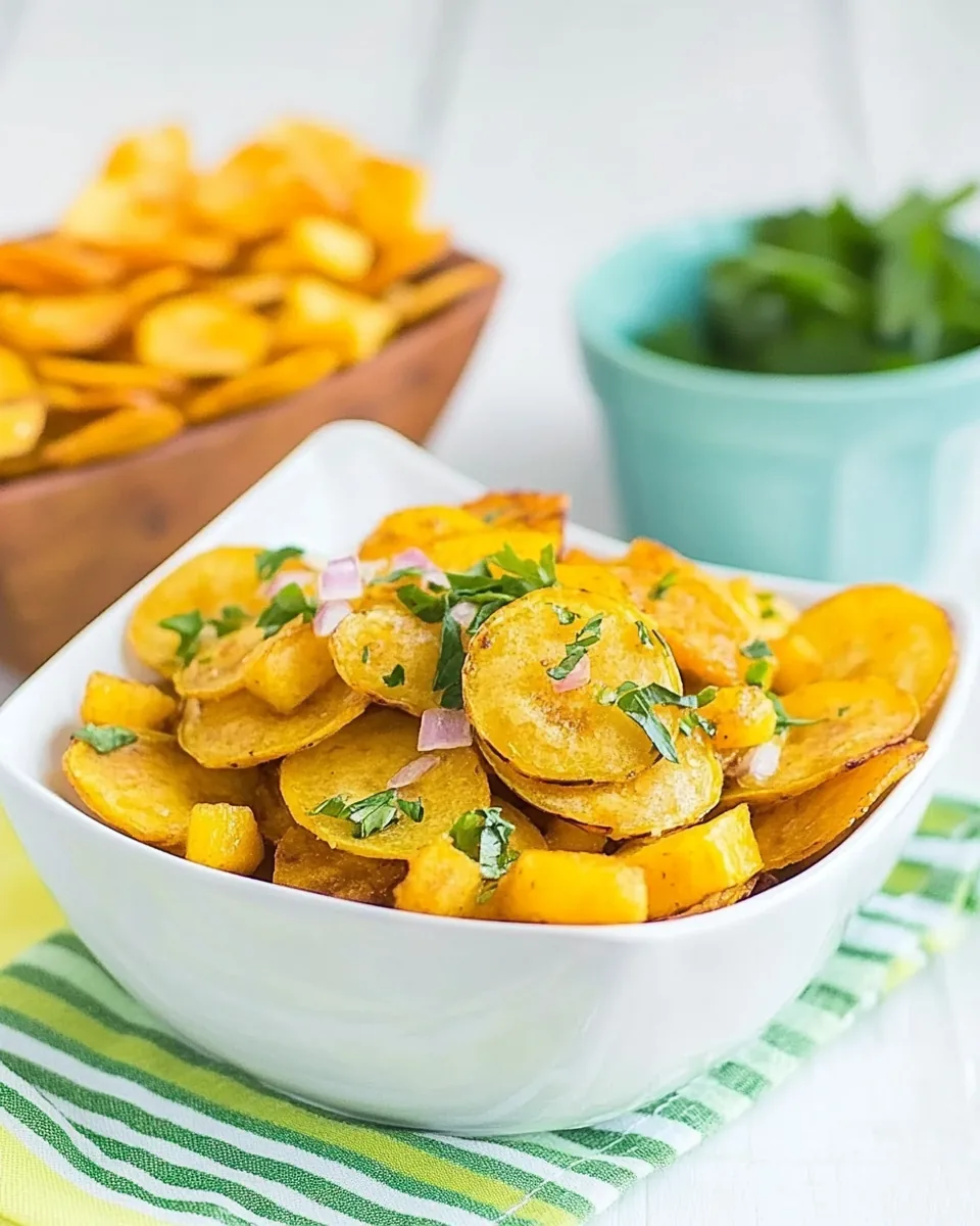 Baked Plantain Chips